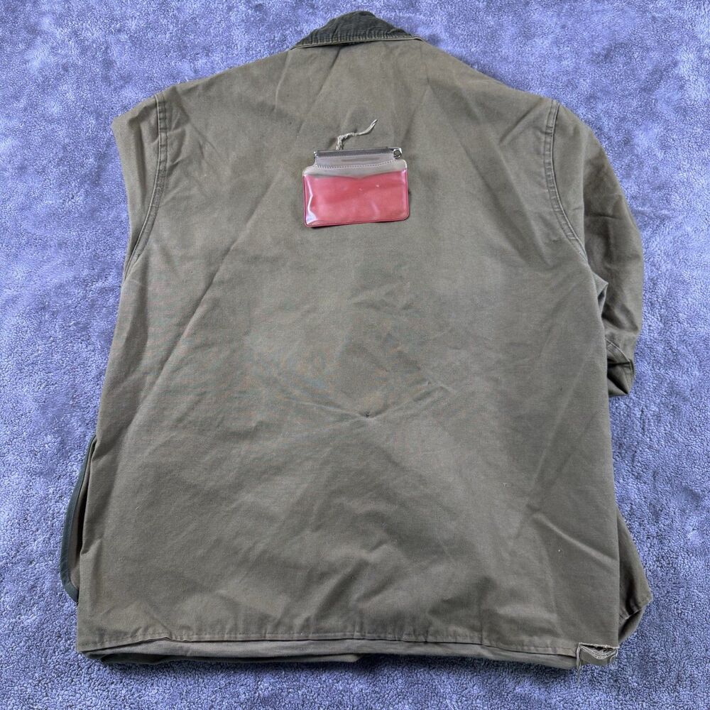 RedHead Canvas Hunting Field Jacket Mens XL Corduroy Collar w License Pouch - Picture 7 of 11